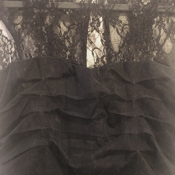 Sheer and lace black dress - Picture 3 of 7